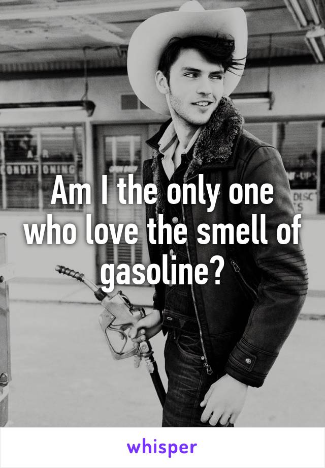 Am I the only one who love the smell of gasoline?