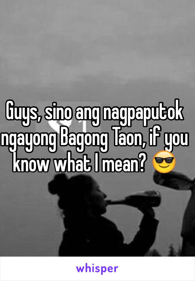 Guys, sino ang nagpaputok ngayong Bagong Taon, if you know what I mean? 😎