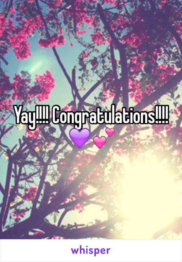 Yay!!!! Congratulations!!!!💜💕