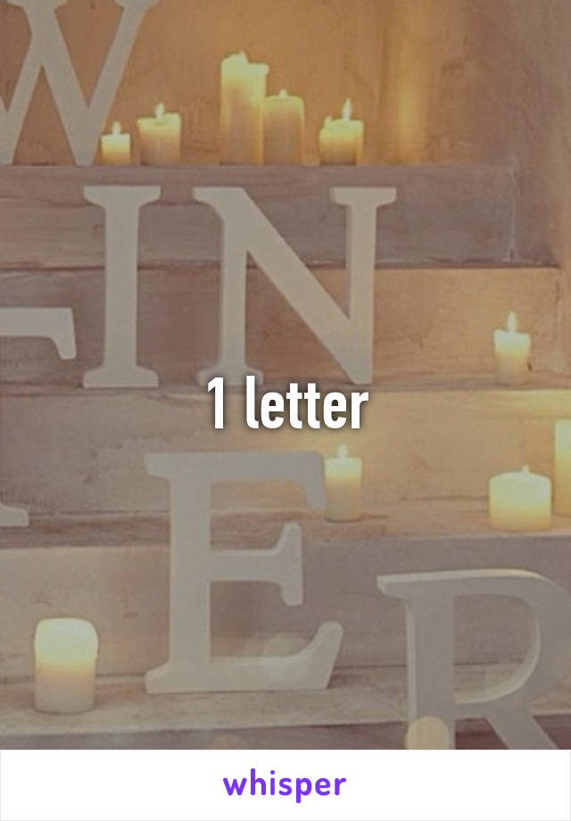 1 letter