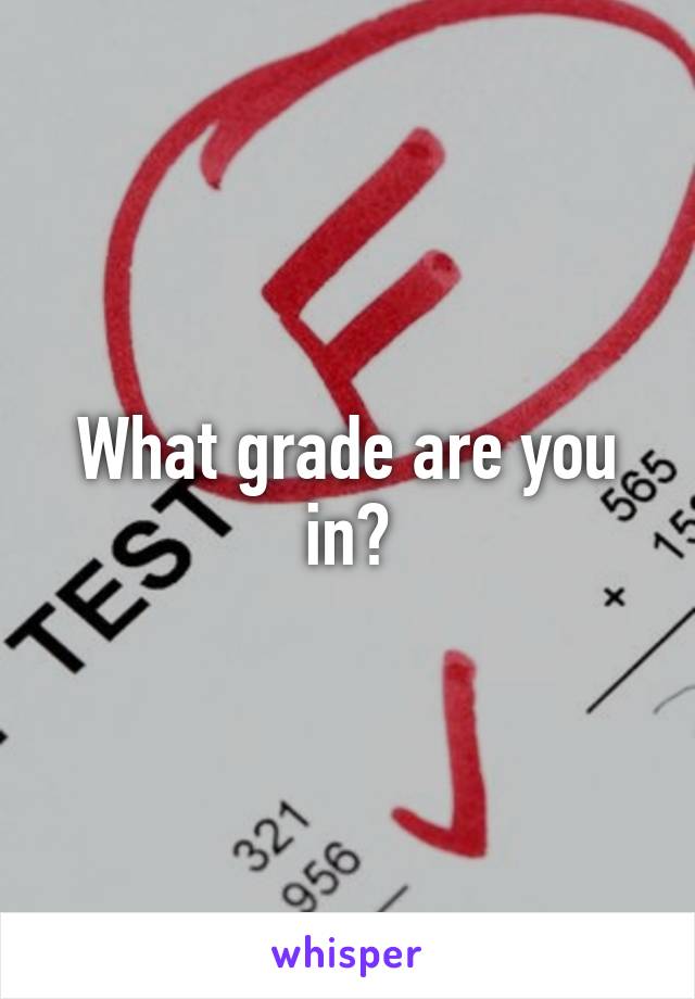 what-grade-are-you-in