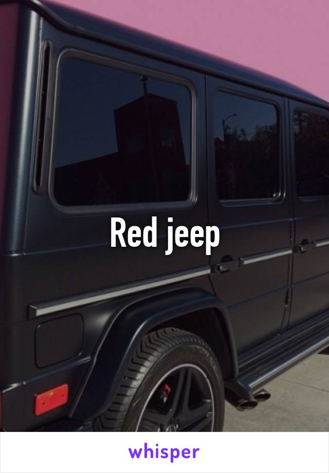 Red jeep