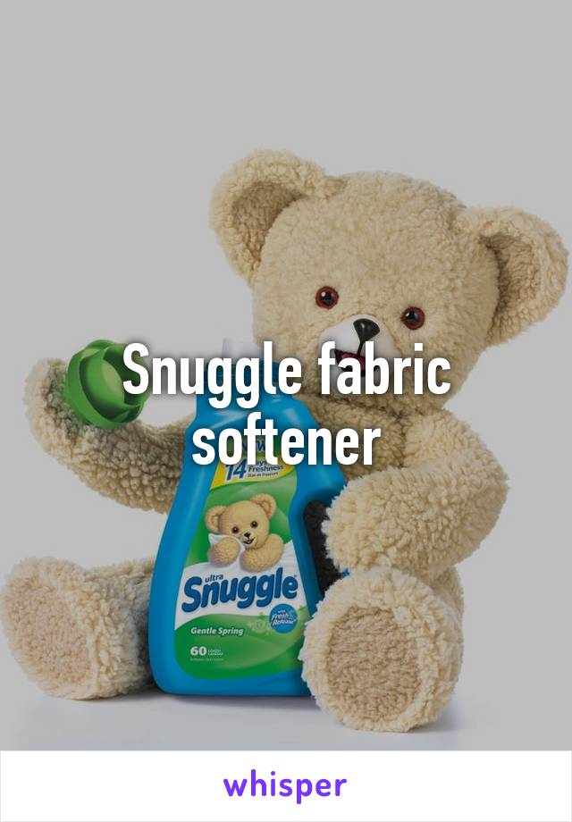 Snuggle fabric softener