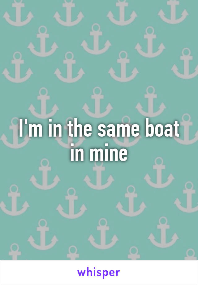 I'm in the same boat in mine