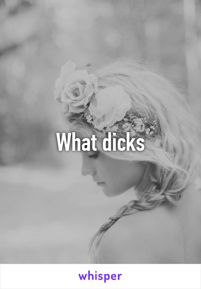 What dicks