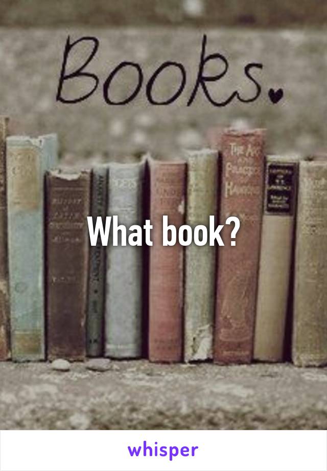 What book?