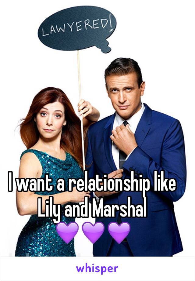 I want a relationship like Lily and Marshal
💜💜💜