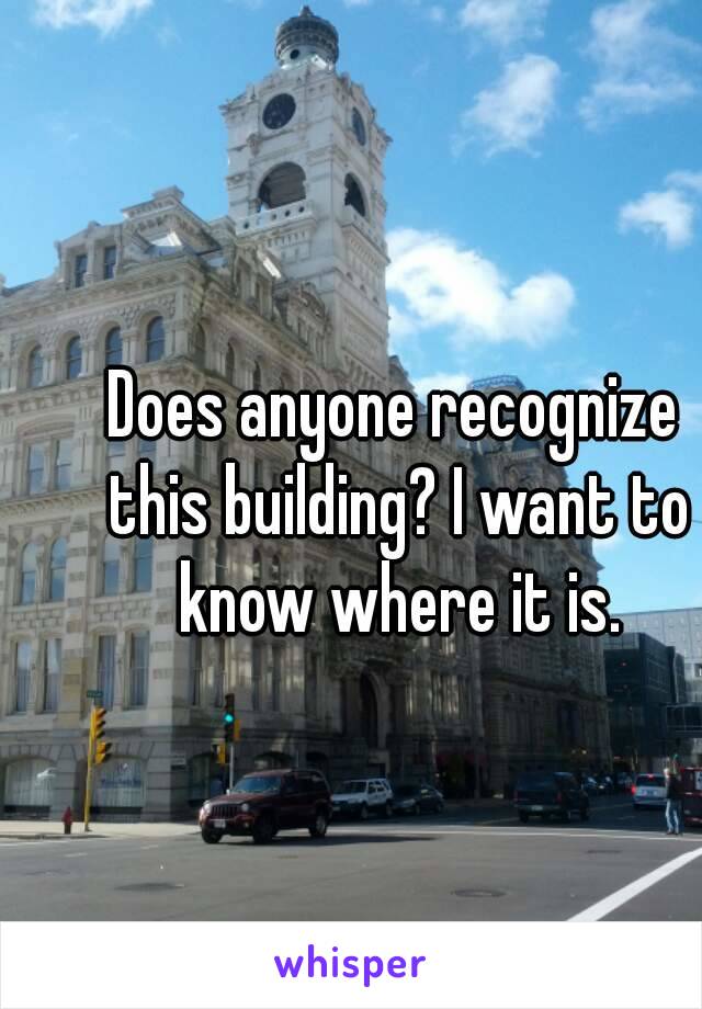 Does anyone recognize this building? I want to know where it is.