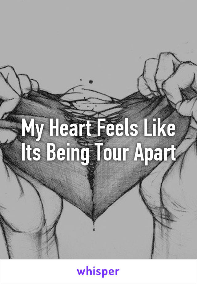 My Heart Feels Like Its Being Tour Apart