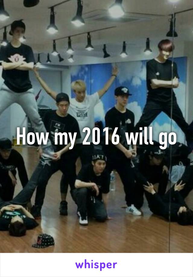 How my 2016 will go