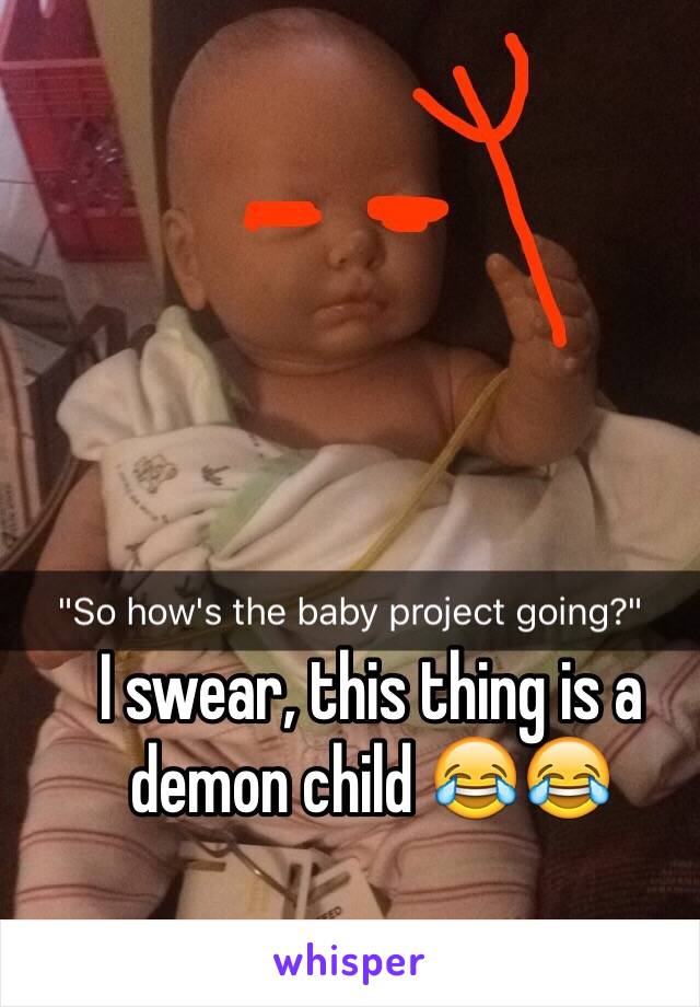 I swear, this thing is a demon child 😂😂