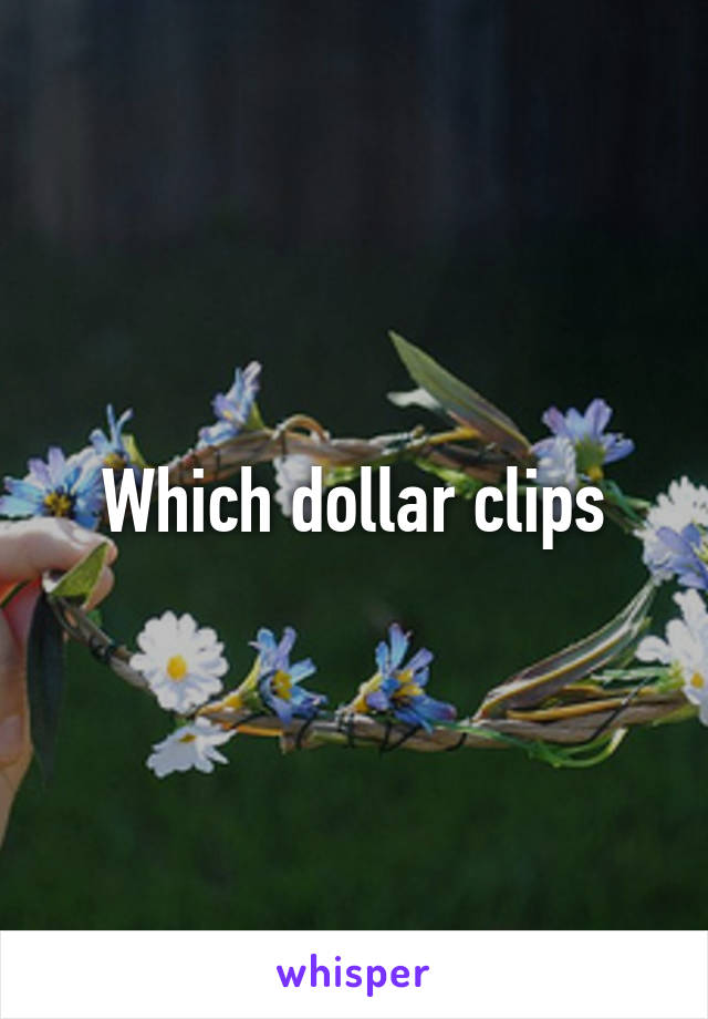 Which dollar clips