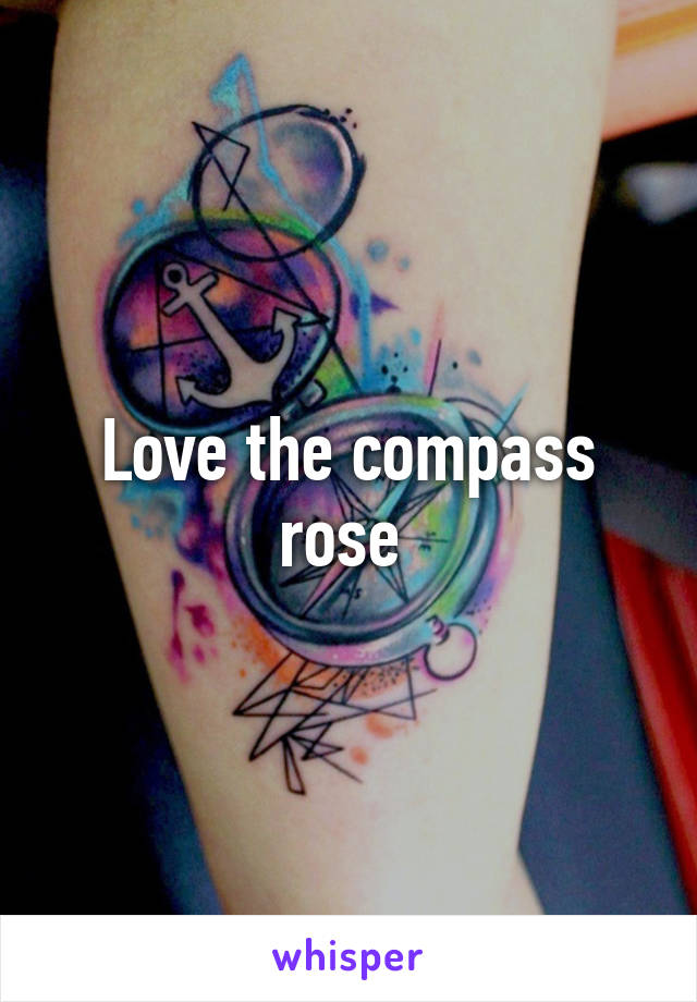 Love the compass rose 