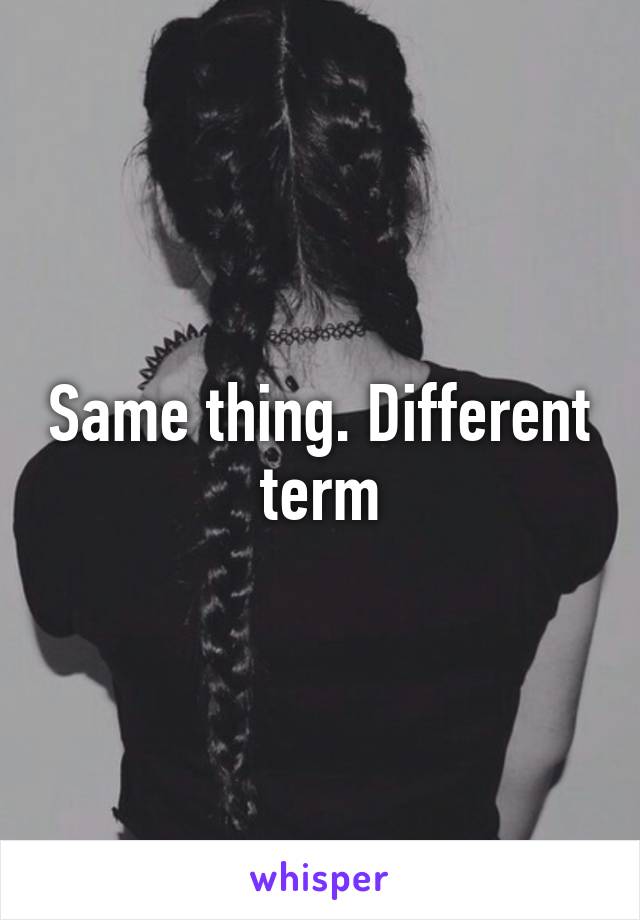 same-thing-different-term