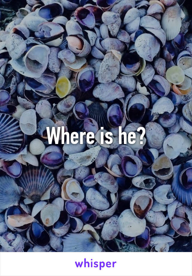 Where is he?