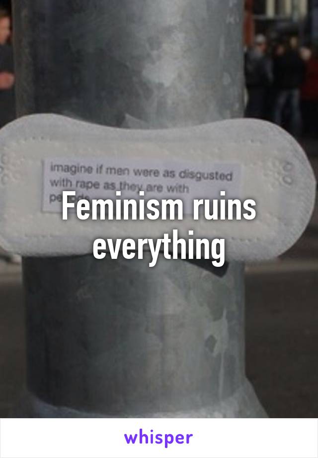 Feminism ruins everything