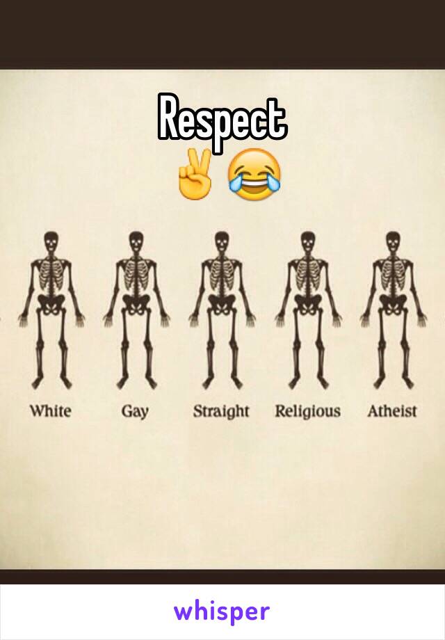 Respect 
✌️😂