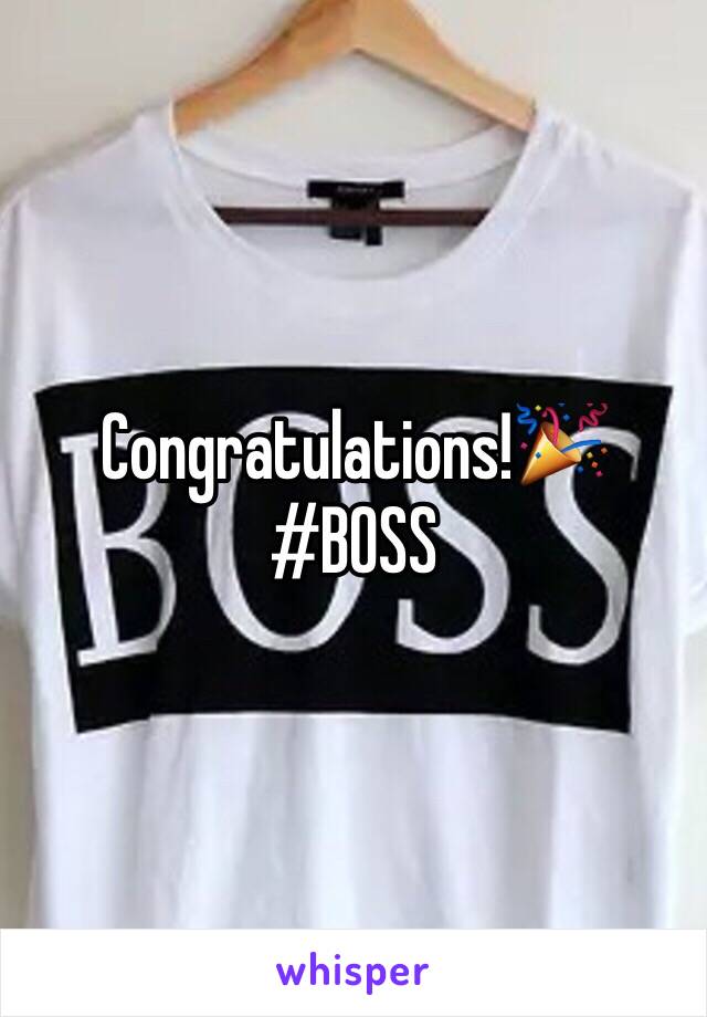 Congratulations!🎉
#BOSS