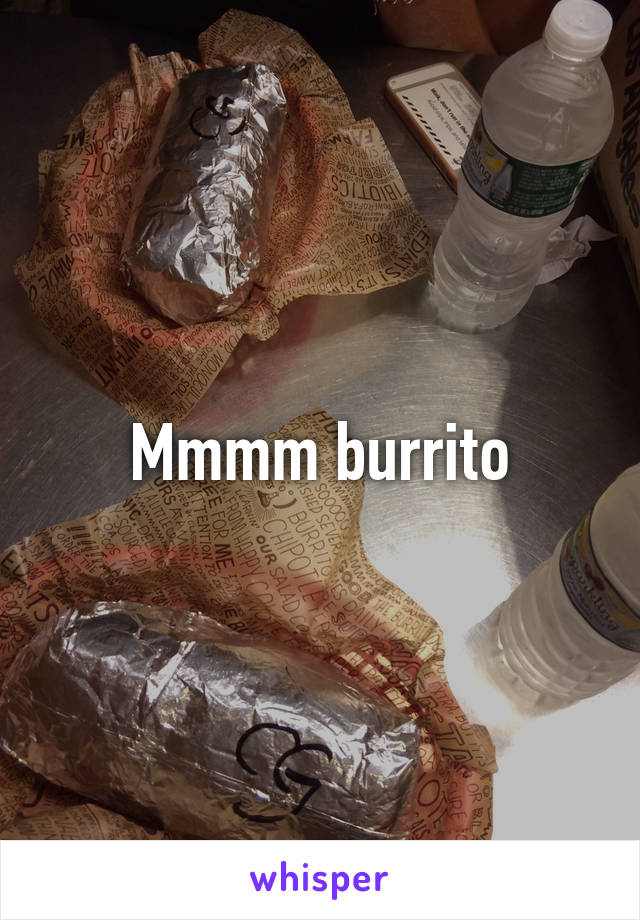 Mmmm burrito