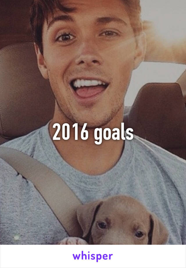 2016 goals
