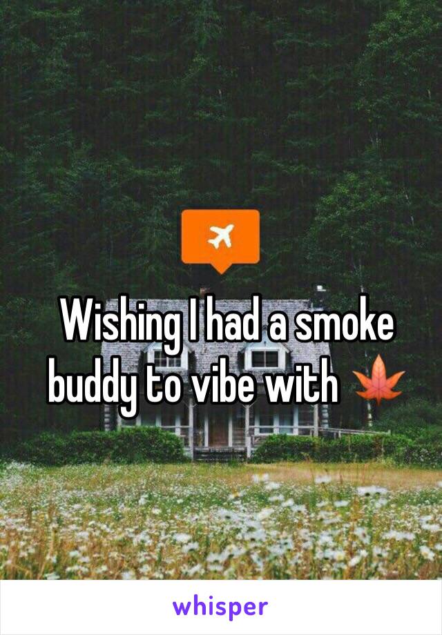 Wishing I had a smoke buddy to vibe with 🍁