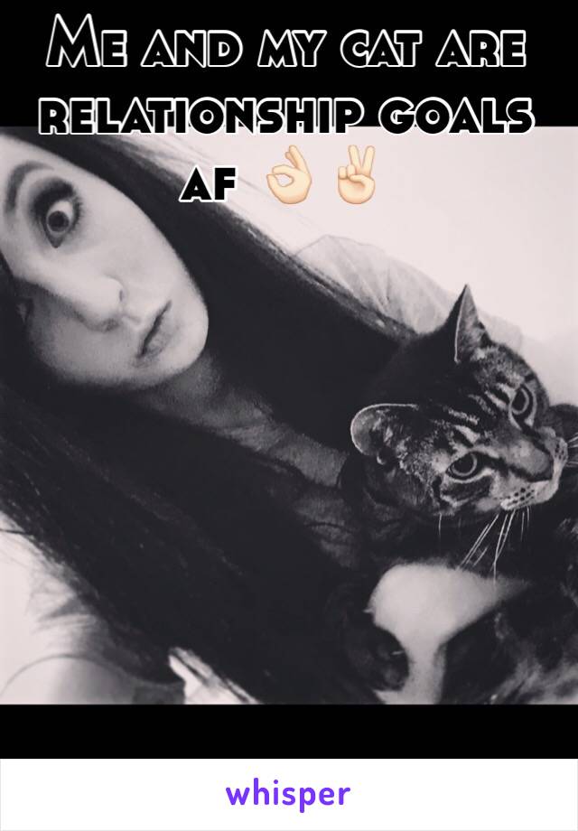 Me and my cat are relationship goals af 👌🏻✌🏻️