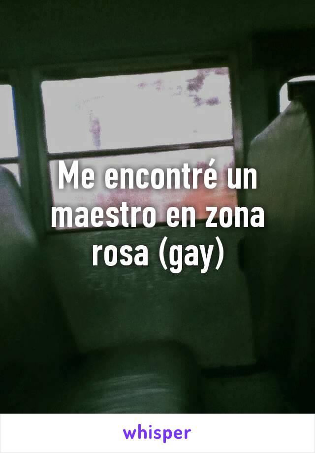 Me encontré un maestro en zona rosa (gay)