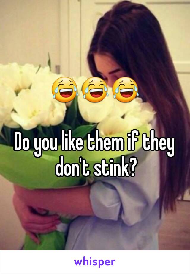 😂😂😂

Do you like them if they don't stink?