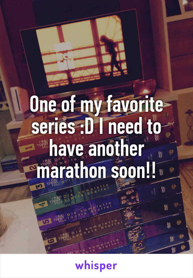 One of my favorite series :D I need to have another marathon soon!!