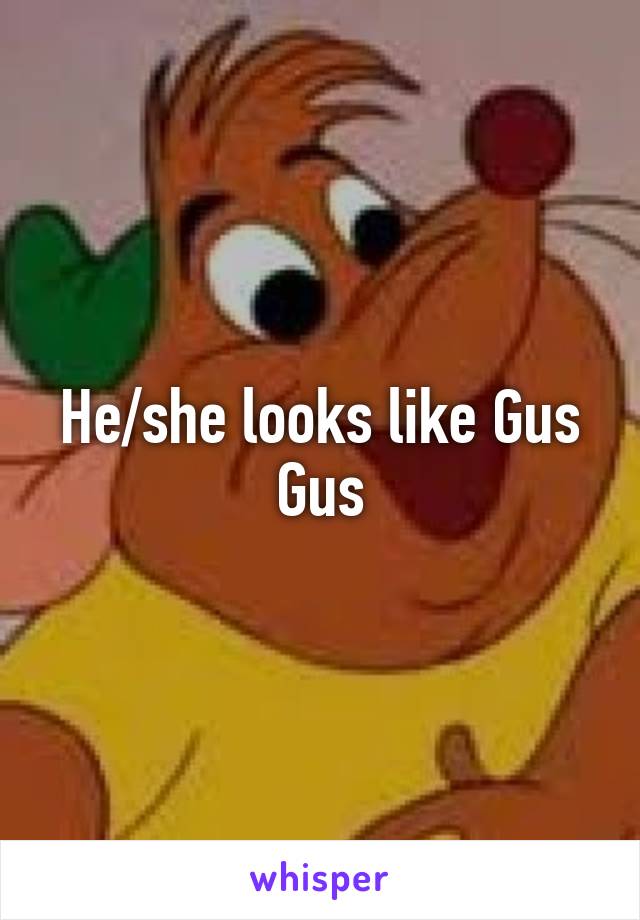 He/she looks like Gus Gus