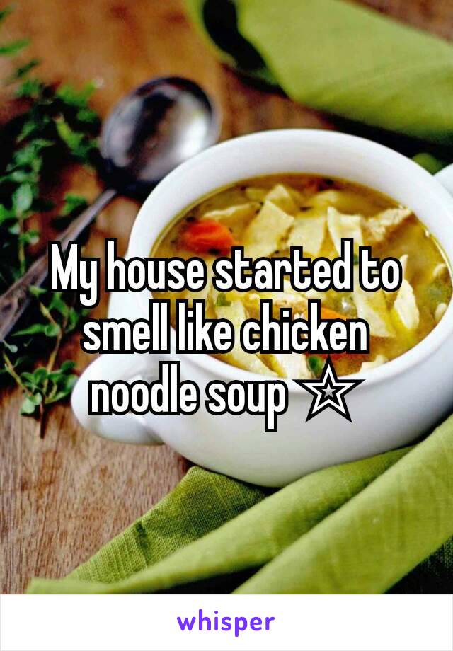 My house started to smell like chicken noodle soup ☆