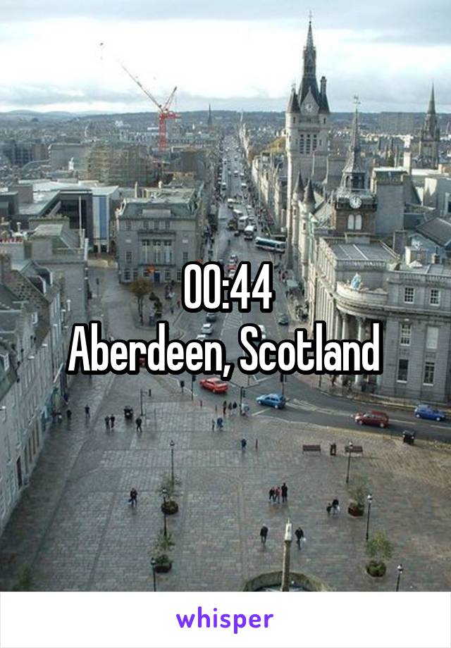 00:44
Aberdeen, Scotland 