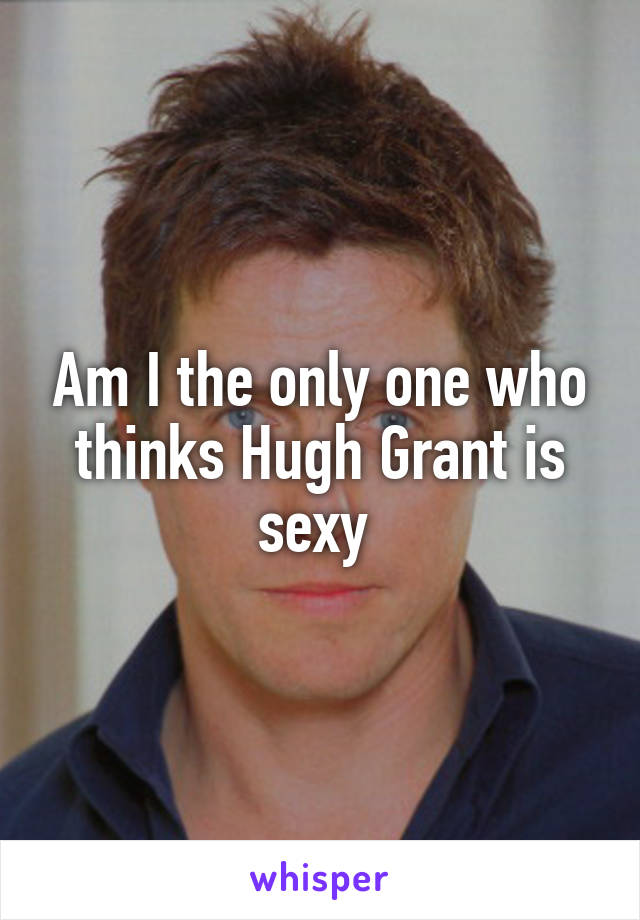 Am I the only one who thinks Hugh Grant is sexy 