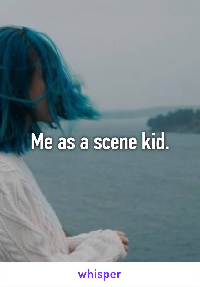 Me as a scene kid.
