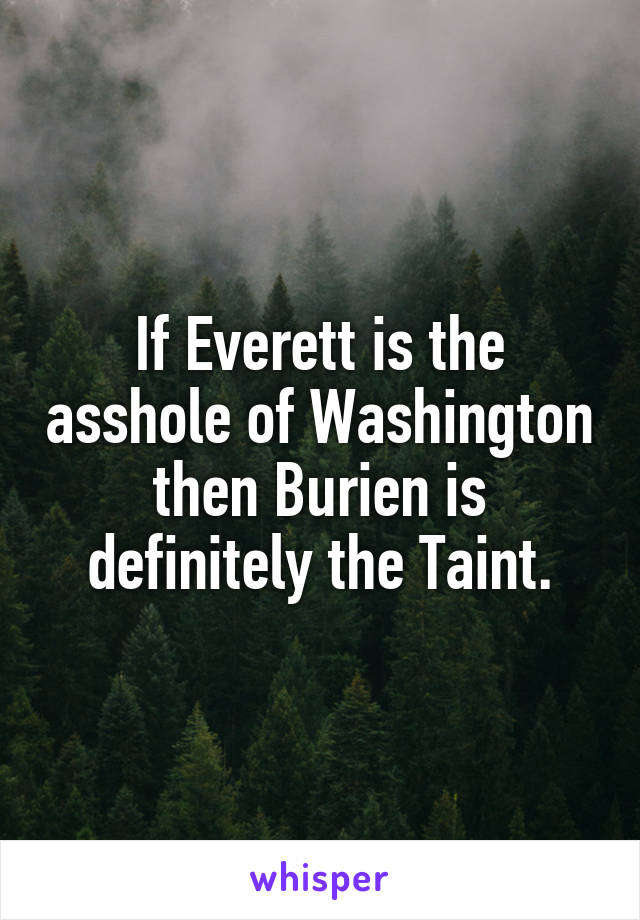 If Everett is the asshole of Washington then Burien is definitely the Taint.