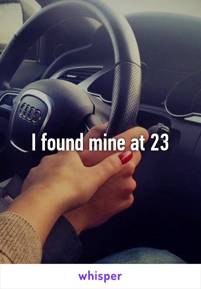 I found mine at 23