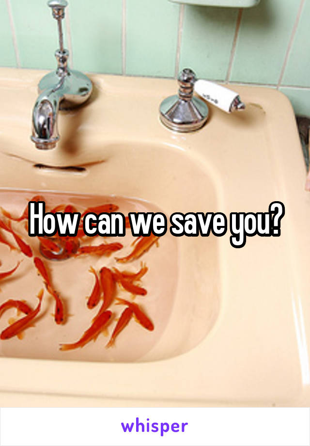 How can we save you?