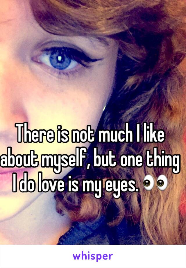 There is not much I like about myself, but one thing I do love is my eyes. 👀