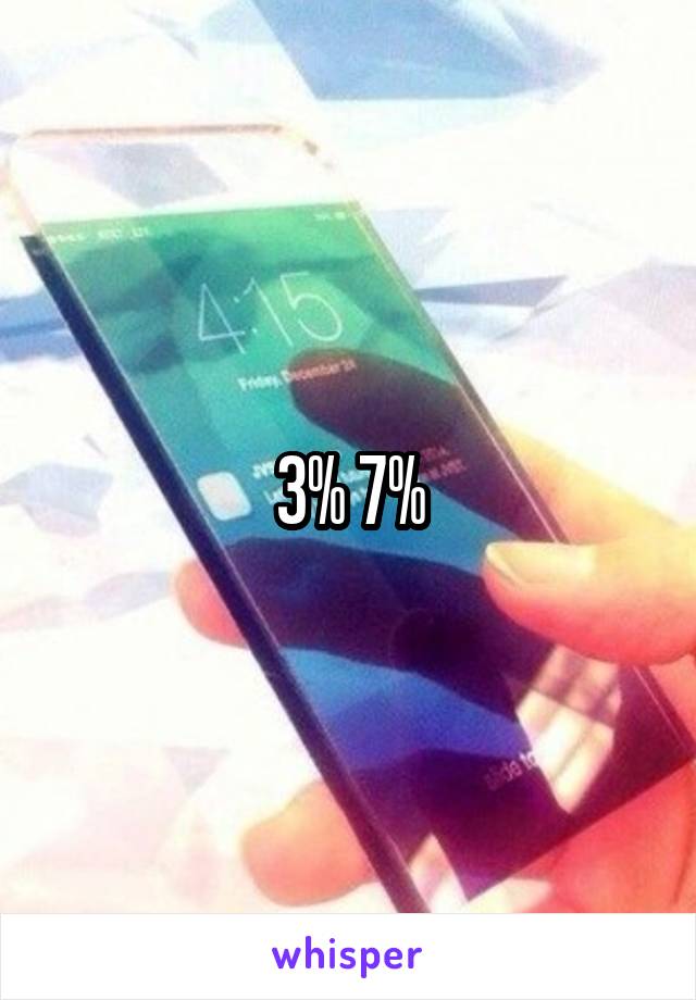 3% 7%