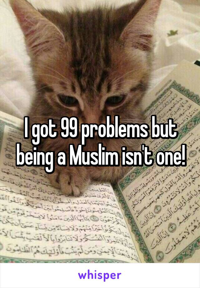 I got 99 problems but being a Muslim isn't one!