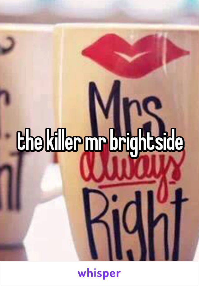 the killer mr brightside
