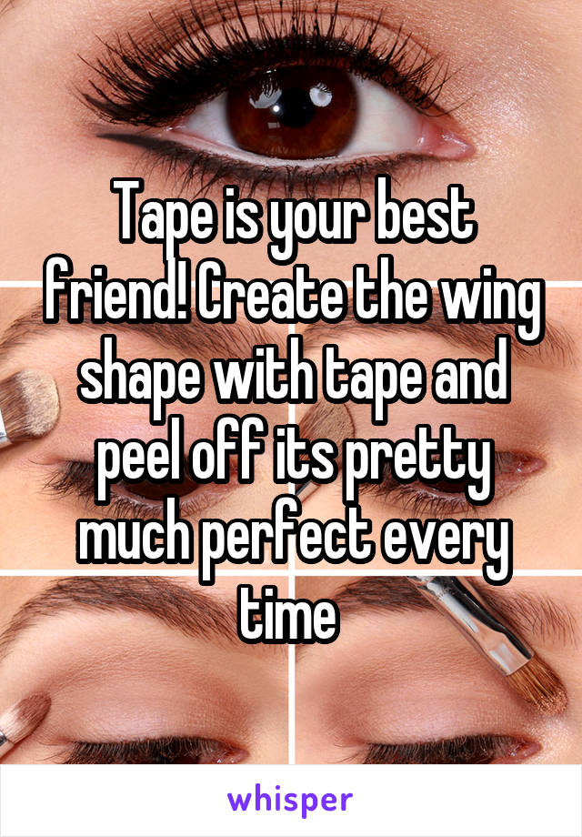 Tape is your best friend! Create the wing shape with tape and peel off its pretty much perfect every time 