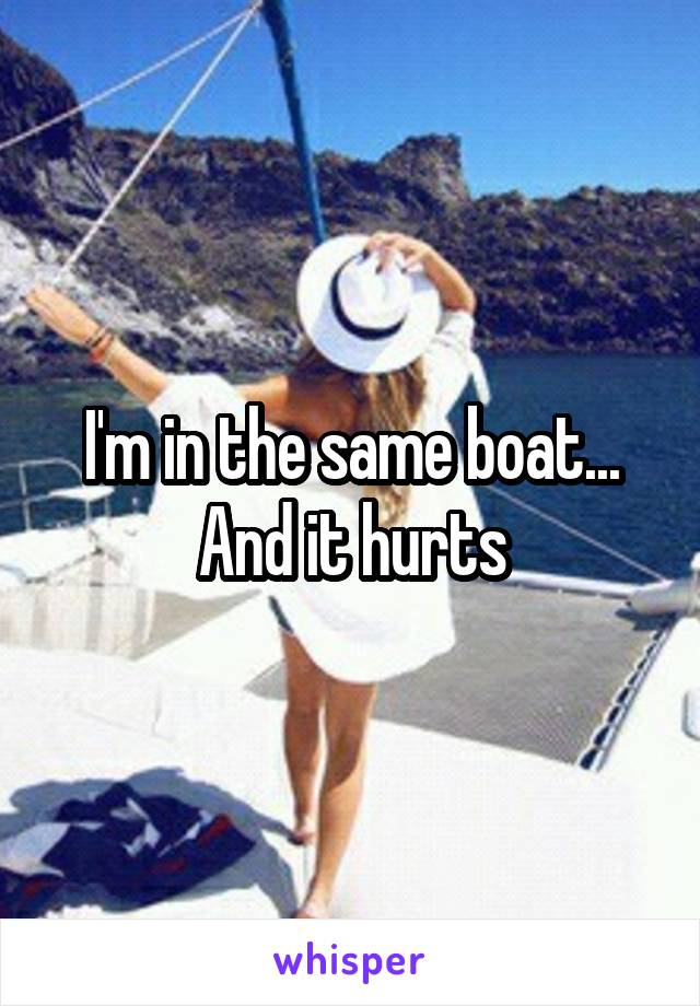 I'm in the same boat... And it hurts