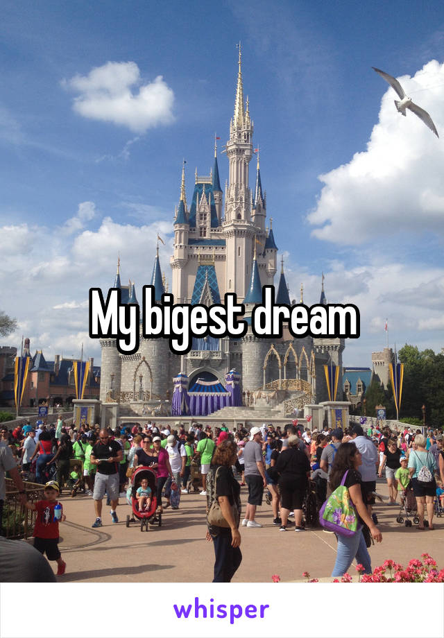 My bigest dream