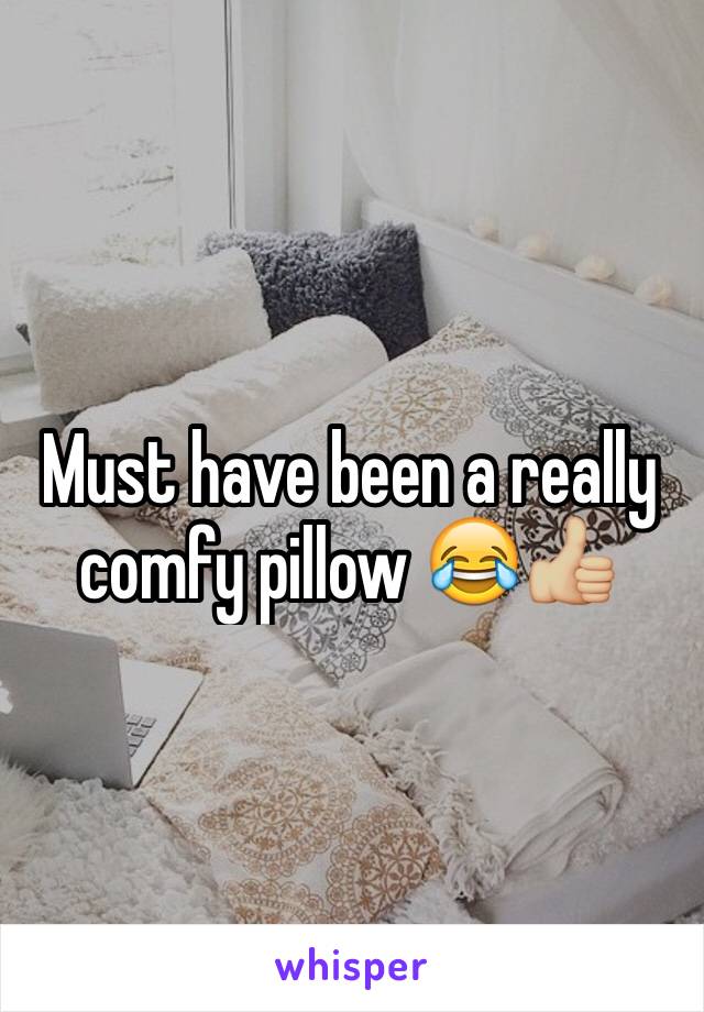 Must have been a really comfy pillow 😂👍🏼