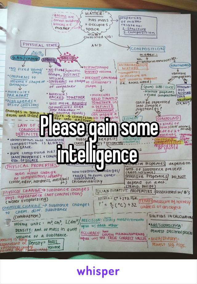 Please gain some intelligence 