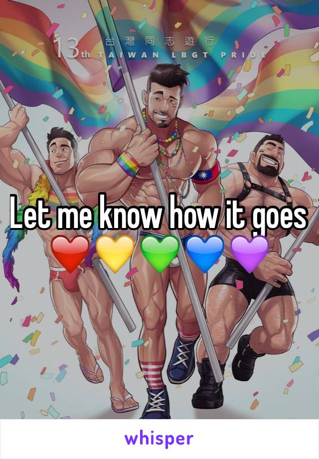 Let me know how it goes ❤️💛💚💙💜