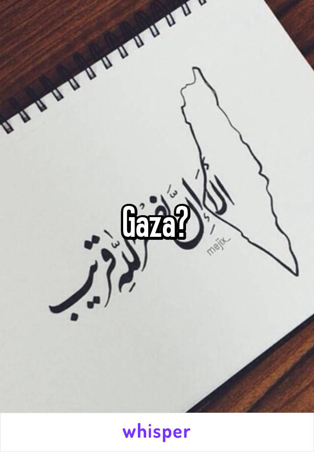 Gaza? 