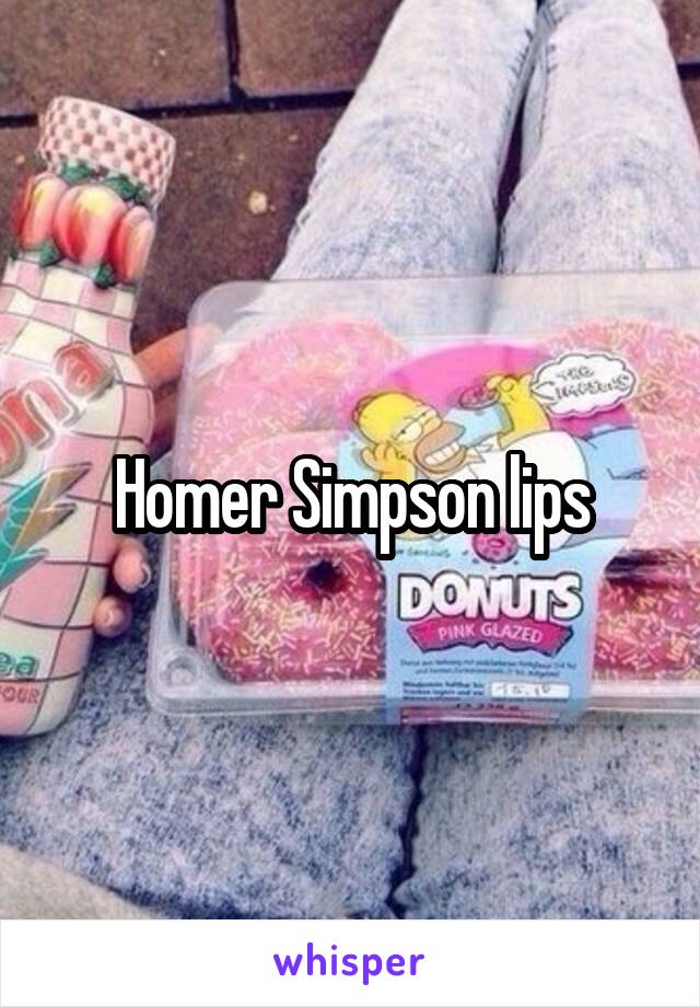 Homer Simpson lips
