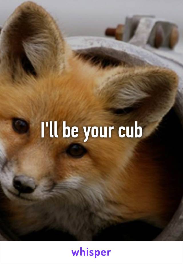 I'll be your cub